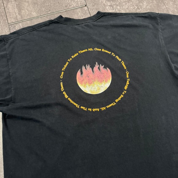 Vintage Fruit of the Loom Lord of the Rings Trilogy Tuesday Promo T-Shirt 2XL - Picture 5 of 8